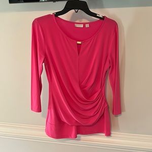 New York & Company hot pink top size M